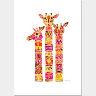 giraffe firey Posters and Art